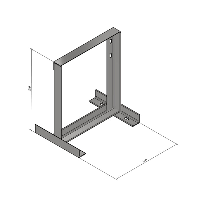 Square Bracket Wall Mount 265mm