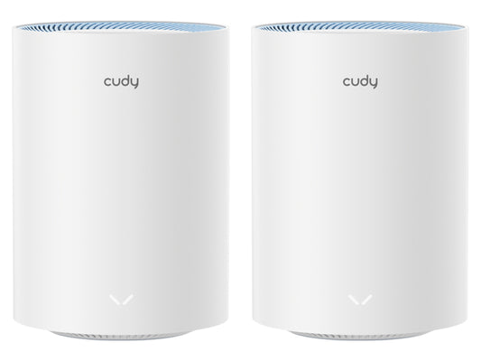 Cudy Dual Band WiFi 5 1200Mbps Fast Ethernet Mesh 2 Pack | M1200 (2-Pack)