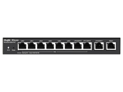 Reyee 10 Port Gigabit 4 WAN 8 PoE 110W 300 User Cloud Router | RG-EG310GH-P-E