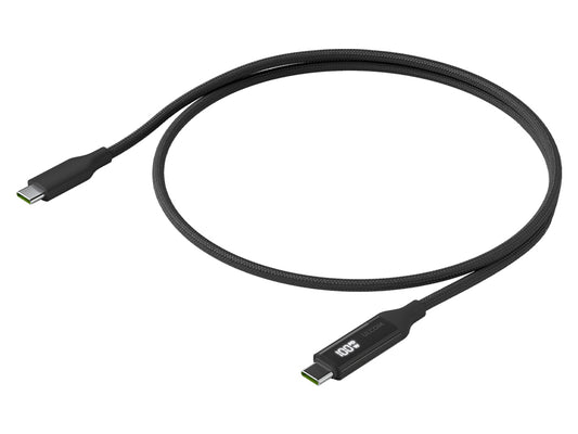 Ubiquiti USB-C Cable with Charge Display Black | UACC-Cable-USB-100W-1M-BK